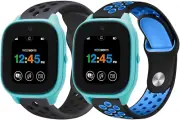 Silicone Sport Bands, Compatible w/Gizmo Watch 3 Adventure, Soft Breathable Band