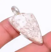 Rosetta Jasper 925 Sterling Silver Jewelry Pendant 1.56" T932 Valentine Gift