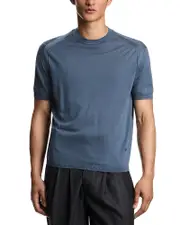 Emporio Armani Jersey Knit Short Sleeved Sweater