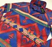 Polo Ralph Lauren Southwestern Aztec Indian Tribe Beacon Fleece Sweater Pullover