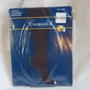 Vintage Camelot Fashion Collection Pantyhose Petite Medium Off Black Luxury