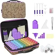 ZORETCO Diamond Painting Storage Case,60 Slots Diamond Art Kits with Accessories for Craft Jewelry Beads Organizer Boxes