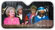 The Golden Girls Car Sunshade with Sophia Driving - Includes Rose, Blanche, Dor