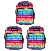 3PK MDI BooBoo Backpack Minis Tie Dye Accordion Clip-On Mini Bag 11x15cm 3y+