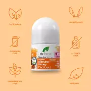 Dr. organic bioactive organic natural deodorant roll on freshness + Manuka Honey