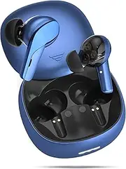True Wireless Bluetooth Earbuds with Built-in Mic, Comfortable in-Ear Headphones and Charging Case, Up to 27 Hours Battery - Phantom Blue