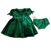 Rare Editions Dress & Bloomer 2-Piece Set Holiday Outfit Girl 3-6 Months NWT