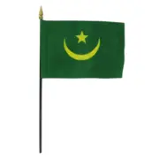 "4x6" Mauritania Flag / Mauritania Desk Flag / Mauritania Stick Flag