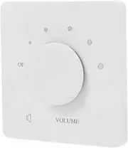 Hohopeti Volume Control Switch Amplifier Selector Switch External Volume Control Audio Tone Panel Audio Source Selector Switch Sound Tone Panel Volume Control Knob White Plastic