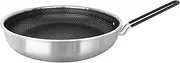 Non-Stick Camping Frying Pan with Foldable Handle Universal for Gas Electric & Ceramic Stoves 26cm/10.2in & 28cm/11in Options (L)