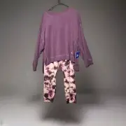 Joy Lab mauve tie dye loungewear set top size Largebottoms size Large #34