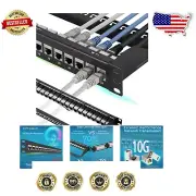 Comprehensive 24 Port Cat7 Network Patch Panel - Easy Termination & Upgrade
