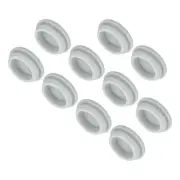 10pcs Silicone Snap in Locking Hole Plugs,27mm Narrow Groove 2.5mm Grey