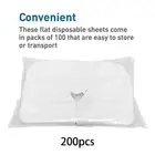 200Pcs Soft Nonwoven Beauty SPA Salon Bed Massage Tables Face Rest Covers