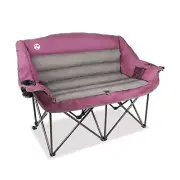 Oversized Double Camping Chair, Fully Padded Loveseat, Folding Duo Chair with...