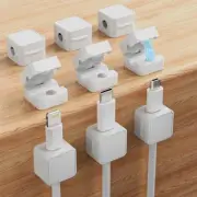 9-Pack Magnetic Cable Clips, Adjustable Cord Holder for Under Desk Cable Mana...