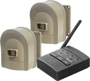 Hosmart 1/2 Mile Driveway Alarm Wireless Sensor System & Driveway Sensor Alert System (1R+2S)