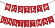 Merry Christmas Banner Merry Christmas Sign for Fireplace Christmas Decor Christ