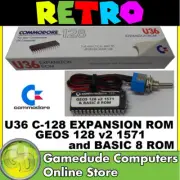 Commodore C128 U36 ROM -GEOS128 v2 1571 & BASIC 8 * Requires GEOS Disks * [03]