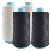 4 Spools Polyester Sewing Thread Spools, 3000 Yards Each Spool, 40/2 All