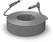 Respicefinem Extension Cable for Rectangular V2 A Replacement with End for Stable Internet Connectivity Suitable for Dish Antenna and Router Connections 45m 147 6ft Grey