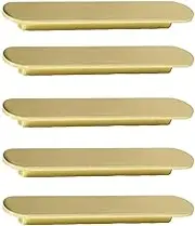5 Pack Gold Drawer Pulls, 221MM Brushed Gold Cabinet Pulls Kitchen Cabinet Handles Cupboard Handles Modern Pull for Kitchen Cupboard Door