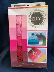DIY PREMIER GRADIENT YARNS 1046-01 Pink Hat Mittens Baby Sweater Grandma Craft
