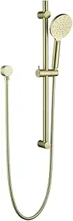 Decaura Shower Rail Set 3-Function Hand Held Shower Head Adjustable Slide Bar Brushed Gold