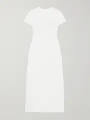 [LESET] LESET - Laura Recycled Cotton-jersey Maxi Dress - White - small small White