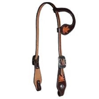 Professional's Choice Single Ear Headstall With Sunflower Design