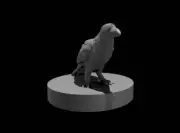 Raven Mini - DND - Pathfinder - Dungeons & Dragons - RPG - Tabletop - mz4250- Mi