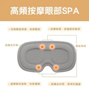 【MINIPRO】智能無線3D熱敷按摩眼罩(熱敷眼罩/遮光眼罩/眼罩/睡眠眼罩/蒸氣眼罩/MP-8888)