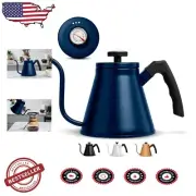 Precision Pour Gooseneck Kettle - 27 oz Stainless Steel Tea Pot with Thermometer