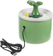 CORHAD Ceramic Cat Water Fountain Automatic Pet Drinking Fountain with Filter Durable Pet Supplies for Cats and Dogs Fresh Water Dispenser Attracts Pets to Hydrate