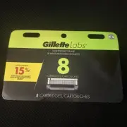 Gillette Labs Refill Razors with Exfoliating Bar - 8 Cartridges