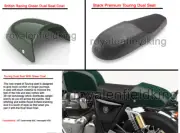 Genuine Royal Enfield GT & Interceptor 650 Touring Dual Seat With Green Cowl