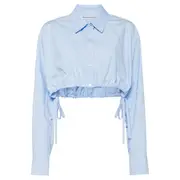 [Alexander Wang] Hotfix Drawstring Cropped Top