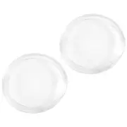 2Pcs/Set Round Diameter 90mm Fog Lamps Lights Tempered Glass Anti-Fog Glass for L200 Triton ASX Transparent color