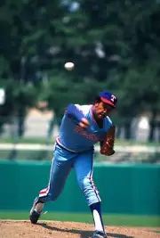 Ferguson Jenkins The Texas Rangers Pitches 1980 Baseball Photo 6