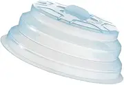 KICHOUSE Silicone Microwave Plate Cover Collapsible Splatter Guard Lid for Food Storage Reusable Seal for Microwave Cooking Dishwasher Safe Cover