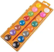 Watercolor Paint Set Kids, Educational Drawing Kit, Watercolor Painting Set with Paintbrush 16 Colors, Painting Art Supplies for Artists, Amateur Hobbyists