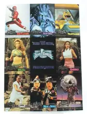 Fleer Mighty Morphin Power Rangers Movie Ultra Uncut Promo Sheet Cards P115 1995