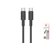 Moveteck 60W Type-C to Type-C Data Cable 2m 20V 3a Black White TB1323