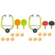 Hanging Table Tennis Trainer Hanging Table Tennis Trainer Set Paddles and Balls