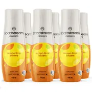 SodaStream Lemon Lime Bitters Syrup Soda Mix 440mL Pack 6 BULK