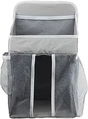 Crib Storage Bag - Crib Diaper Organizer | with Hooks and Straps Under Bed Storage Bag, Crib Diaper Organizer for Reusable Large Diaper Bag
