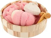 Complete Shower Ball Tool Kit Bath Ball Sets for Women Includes Back Clean Tool Body Scrubber Set