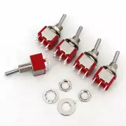 5Pcs SALECOM T8011 6Pin 2Position ON-ON DPDT Latching Mini Toggle Switch