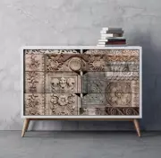 NEW! Redesign With Prima "Carved Stonework" A1 Decoupage Fiber Paper, Decal