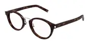 Saint Laurent SL 728/J Asian Fit 002 Men's Glasses Tortoiseshell Size 49 - Private Health Rebate - Blue Light Block Available